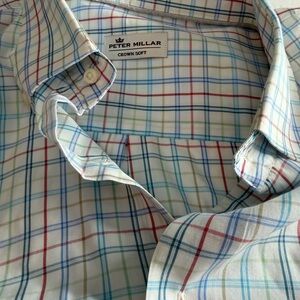 Peter Millar Men's Crown Soft Multicolor Plaid Shirt